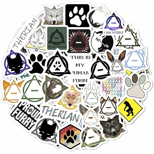 50 Sticker Therian Meme - Adesivi Divertenti Per Laptop, Bottiglie, Bagagli E Biciclette - Foto 12