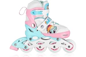 Spokey My Little Pony Candy Patines en línea para niños hasta máx. Peso 60 kg | Tamaño Ajustable, rieles de Aluminio, rodamientos de Bolas de Carbono ABEC-7, Rodillo de PU 82 A
