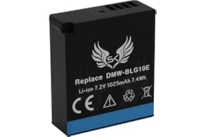 SK GAMES SK akumulator zastępczy do Panasonic DMW-BLG10 / DMW-BLG10E | 1025 mAh | do Panasonic Lumix DMC-GF6 GX7 GX80 DMW BLG10 BLG10E BLE9 DMW-BLE9E CS-BLG10MC
