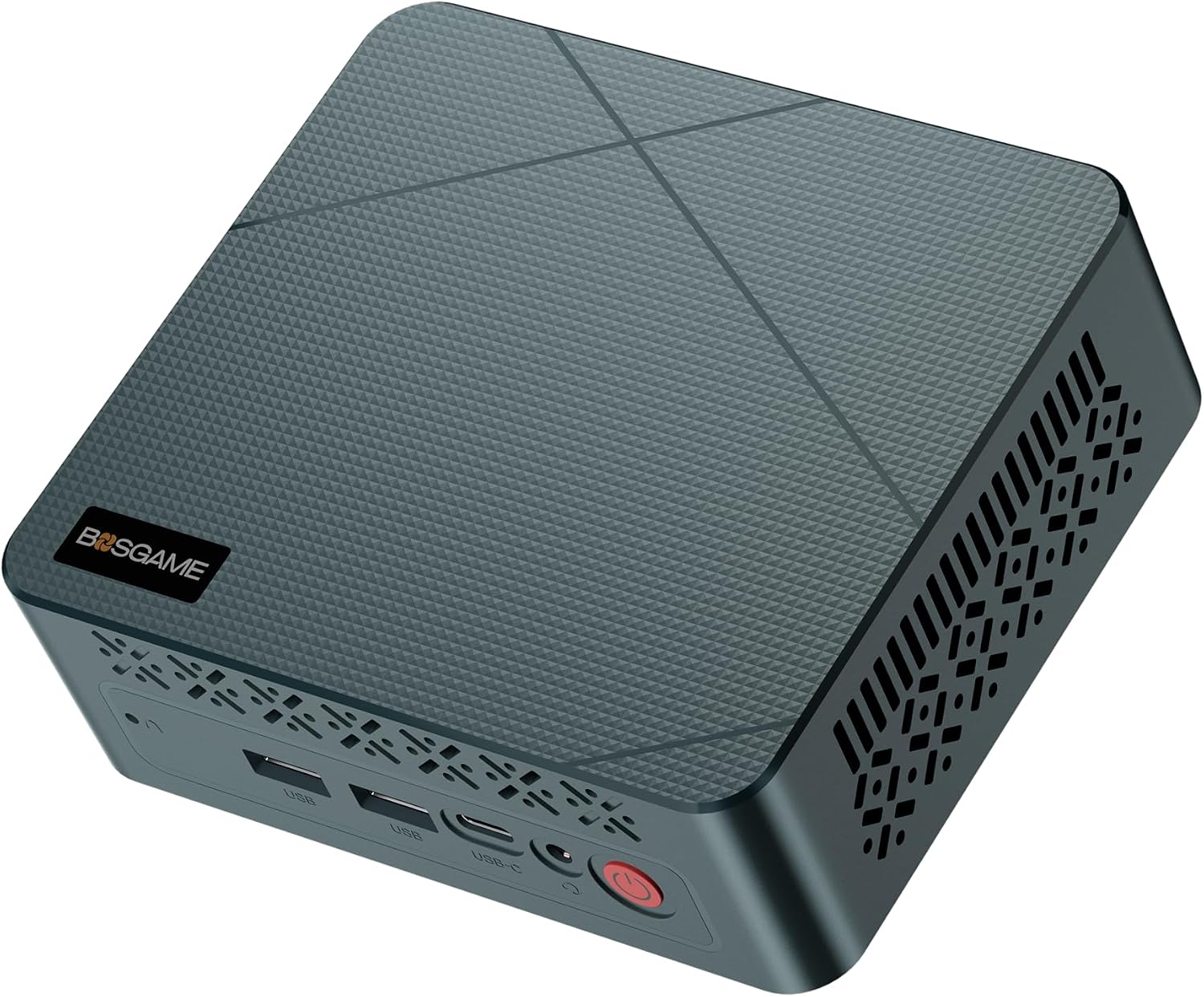 BOSGAME E2 Mini PC Ryzen 5 3550H Processor(4C/8T, Up to 3.7 Ghz) 16GB RAM 512GB NVMe SSD Mini Desktop Computers, Type-C, Dual HDMI 2.0, RJ45 LAN, Wi-Fi5/BT 5.0, for Business and Office
