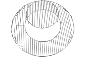 GLARETEX 54,6CM Rund Grillrost 8835 Grillrost Edelstahl für Weber 57cm Holzkohlegrills, Weber Kohlegrills One-Touch, Performer, Bar-B-Kettle, Master-Touch