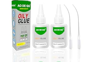 Rusoz Super Glue, 2 Flacons de Colle Forte Rapide Glue Extra Forte de 50ml Transparente Colle Forte Tout Support Tous Matériaux, pour le Bricolage et Diverses Restaurations,Séchage Immédiat