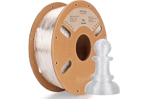 ERYONE Filament TPU do drukarki 3D, 1,75 mm ± 0,05 mm, 1 szpula, 1 kg, 95A, przezroczysty