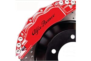 PUMU Adesivi compatibili con Alfa Romeo per pinze freno giulietta giulia mito stelvio 159 156 (NERO)