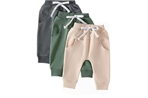 Himllauen Pantaloni Bambini Tinta Unita 3-Pack Monocolore Bloomers 0-3 Anni Toddler Pantaloni Sportivo Neonati