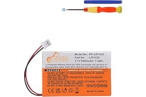 Pickle Power Batería para Sony Playstation 4, PS4 Controller V1 (interfaz de 4,5 mm) con juego de herramientas, batería de repuesto LIP1522 compatible con DualShock 4 CUH-ZCT1E CUH-ZCT1H CUH-ZCT1U
