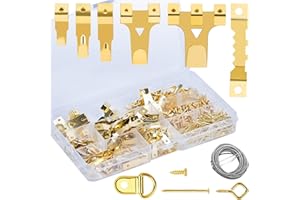 LUNEKUCK 282 Pcs Crochet Cadre Mural Accroche Tableau Lourd en Métal - Fixation Suspension pour Cadres Encadrement Photo Clous pour Tableaux