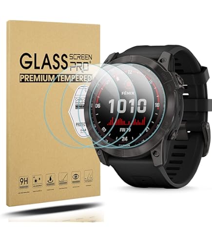 OOTSR [4 Pezzi Protettore di Vetro Temperato compatibile per Garmin Fenix 5, Pellicola Protettiva compatibile per Garmin Fenix 5 (Non Compatibile con Altri Smartwatch Garmin Fenix Serie 5