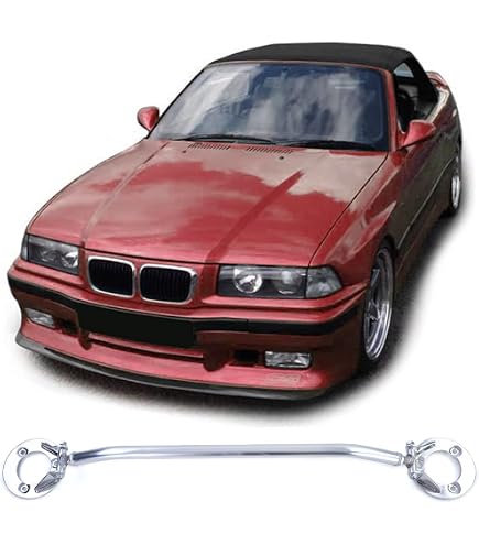Alu Domstrebe Vorne Poliert Verstellbar Für BMW E36 6 Zylinder 320i 325i 90-99