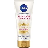 NIVEA Luminous 630 Anti-Stretch Marks and Blemishes Body Cream (1 x 200 ml), Nivea Anti-Stretch Mark Cream for Even Skin Tone