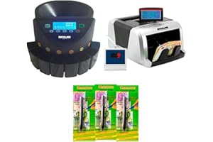 EUROLINE OFERTA : CONTADOR DE BILLETES + CONTADOR DE MONEDAS + 3 LAPIZ / DETECTOR BILLETES FALSOS