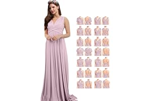 Y WJING YI JIA Womens Infinity Bride Dress Wedding Dresses for Women Formal Dresses Bridal Party Dresses for Women Bridesmaid Dress Ladies Maxi Dress with Bandeau Top