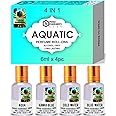 Parag fragrances Top Attars Collection Of India/Alcohol Free Attar Gift Pack (Aquatic), Unisex, Liquid, 6 Ml