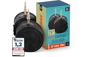 ‎ALPHATRAIL Alphatrail Fahrradschlauch 29 Zoll MTB Rick SV Französisches Ventil 2X Set mit Mobilitätsgarantie I Kompatible Fahrradreifen Schwalbe, Continental UVM.