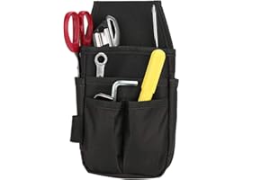 Mikrokos Werkzeuggürtel Herren, Werkzeugtasche Gürtel Werkzeugbeutel Werkzeug Gürteltasche Taillentasche mit Mehreren Taschen Werkzeuggürtel für Elektriker Tischler Bauarbeiter