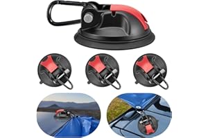 JUYLTOOL 4 Stück Saugnapf Haken Stark,Saugnapf Haken Camping,Saugnapf für Camping, Wohnwagen,Vorzelte,Camping, Aufhängen,Autos,Adsorption auf Fliesen, Autos, Glas,glatten Oberflächen,Max 30KG