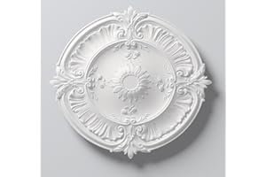NMC Laura Ceiling Rose Lightweight Resin 77cm Diameter Paintable Easy Fix