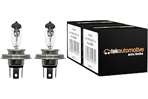 Tek Automotive H4 Headlight Bulbs Truck Bulbs Lorry Light Bulb Halogen Headlight Headlamp 475 24V 75/70W P43T - Twin Pack
