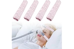 SHDGFB Lot de 4 housses de sangle en satin CPAP - Coussinets confortables CPAP - Fournitures CPAP - Universel et confortable - Silky CPAP - 4, rose
