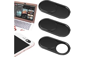 KkvoGmle Webcam Cover Slide, 3pcs Ultra-Thin Laptop Camera Cover, Web Privacy Camera Covers for PC, Laptop, Phone, MacBook Pro/Air iMac iPad - Instant Slide Cameras Blocker