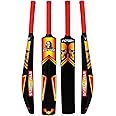 Victory Plastic Cricket Full Size Tennis Bat (34" x 4.5") for All Age Groups - Scream/Defender/Play Bold/Off Defender/Skull Series (RED Skull)
