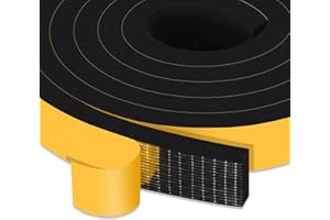 YIMIKI Moosgummi Selbstklebend für Kollision Siegel 25mm(B) x10mm(D), Schaumstoffband Dichtung für Türen Fenster Gegen Kalte Warme Zugluft/Schalldichter/Wasserdichter/Staubdicht Gesamt 4M