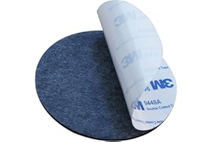 HOMEWARETAKEAWAY Black 3M EVA FOAM Self Adhesive Pads ~ 30mm, 50mm or 80mm diameter x 2mm thick ~ Sticky DOUBLE SIDED Tape Circles ~ 9448A (1, 80mm diameter)