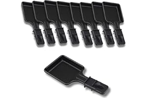 SOS Accessoire Poêlons à Raclette Antiadhésive | Lot de 1 à 12 | Mini Raclette Carré | Compatible avec Appareil à Raclette Tefal | Design Ergonomique et Facile à Net