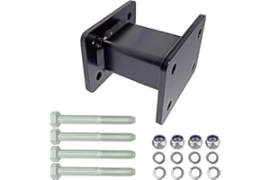 XIMPLIO Anhängerkupplung Verlängerung 100 mm Hakenverlängerung Adapter für AHK-Anschraubplatte Flanschkugel AHK 4 Loch 83x56 mm Lochabstand