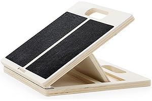 ‎NAVARIS Navaris Wadendehner aus Holz - Einstellbares & Rutschfestes Schrägbrett - Wadentrainer Wadenstrecker - Kniebeugen Keil für Alle Altersgruppen