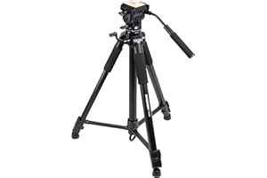 Bresser TR 688 V Vidéo Trépied avec rotule 2 Voies Noir