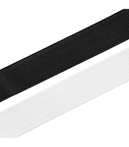 Cordone Elastico Piatto Intrecciato - 10 Metri, Larghezza 5mm, Nero Poliestere - Foto 11