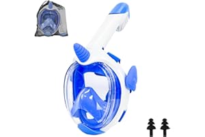 Joellfuner Maschera da Snorkeling per Bambini, Maschera Snorkeling Full Face Integrale Anti Appannamento con 180° Visuale Panoramica, Design Unicorno Maschera Subacqueacon per 4-10 Annii