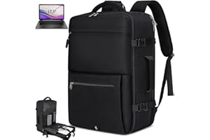 IGOLUMON Sac à Dos Homme Grand 40L Sac à Dos Ordinateur Portable 17,3 Pouces Imperméable Sac de Voyage Femme École Voyage Travail Noir