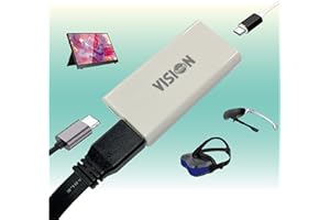 VISIONHMD HDMI to USB C Adapter 4K@60HZ,Compatible with RayNeo,XReal Air, Rokid Air, Thunderbird AR, Grawooa, Switch & Steam Deck Bases, PS4, PS5, Xbox