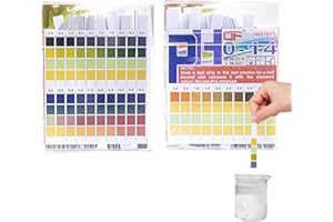 HJDJBD 100 Stück Urin Teststreifen PH Wert Teststreifen, Urinteststreifen,Vierfarbiges Säure Basen Testpapier, Messbereich für Aquarien, Laboratorien & Gesundheitschecks Präzise Messung für Wasser, Urin