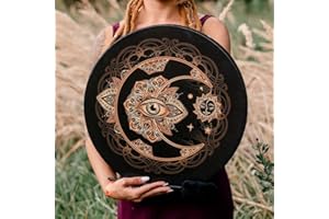 ALOMEJOR Shaman Drum Spirit Music Shamanic Drum with Rope Handles and Mallets Multipurpose for Healing and Sound Healing