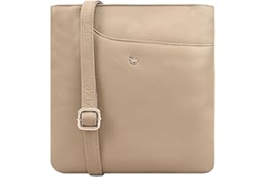 Lloyd Baker KANATAL Real Leather Crossbody Bag, Soft Shoulder Handbag with Adjustable Strap, Slim Phone Bag, Compact Size with FRONT SLIP POCKET