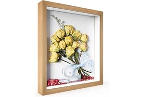 EYELEAF 3D Shadow Box Frame, Photo Frames, Display Box Photo Frames ,3D Picture Frame, For Wedding Memories, Tickets and Photos,Flower, Medal & Crafts ,For Wall and Tabletop 6x8inch