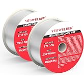 YESWELDER Animated Wire No Gas 0.8 mm 0.9 kg 2 pk, Welding Wire E71T-GS | Gasless MIG welding, self-protected FLUX coil, tubu