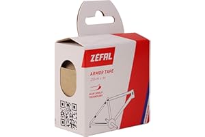 ZEFAL Armor Tape, Protection Vélo-Bande Autocollante Ultra Résistante-Tout Type de Cadre Cyclisme, Noir, 1 mètre x 25 mm