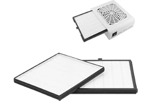 FYBIDA 2PCS Filtre de collecteur de poussière pour ongles Filtre de remplacement pour extracteur de poussière pour ongles pour Nail Art Ventilateur de poussière Aspirateur pour ongles
