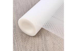 DODUOS 45×500cm Protector Armarios Cocina, Protector Cajon Transparente Non Adhesivo EVA Plastico Forro de Estantería Antideslizante Estantes el Gabinete Impermeable para Nevera Mueble Fregadero