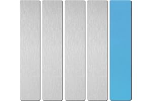 TINOALY 5pz Striscia Magnetica per Luci da Armadio, Striscia Magnetica Quadrata in Metallo per Luci da Armadio Striscia Magnetica per Luci da Armadio Targa per Parcheggio