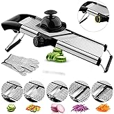 Kitchen Mandolin, Adjustable Vegetable Slicer, Professional Vegetable Mandoline with Blades, Mandoline for Fruits, Potatoes,