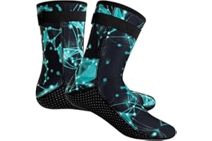 CFIBGDK Neoprene Socks, 3mm Wetsuit Socks, Neoprene Boots Swim Socks Women, Open Water Swimming Socks for Women Men