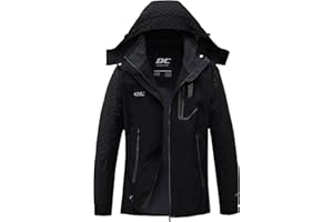 DCmount Regenjacke Damen Wasserdicht übergangsjacke damen Outdoor Wanderjacke softshelljacke für damen mit Kapuze