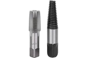 KUULEYN Extractor de Tornillos, 5 juegos de Extractor de Tornillos,de reparación de eliminación de roscas de 1/2 pulgada Herramientas de roturas, Para Tornillos Dañados, Tuberías
