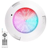 ledmo LED Pool Floodlight PAR56 RGB Swimming Pools Lamp 38W with Remote Control 12V AC/DC LED Pool Lights IP68 Waterproof Poo