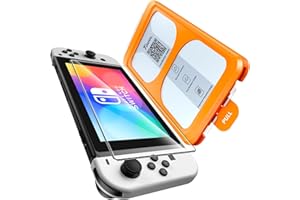 TOCOL Ochraniacz ekranu ze szkła hartowanego kompatybilny z Nintendo Switch OLED 2021 model 18.8 cm odporny na zarysowania twardość 9H